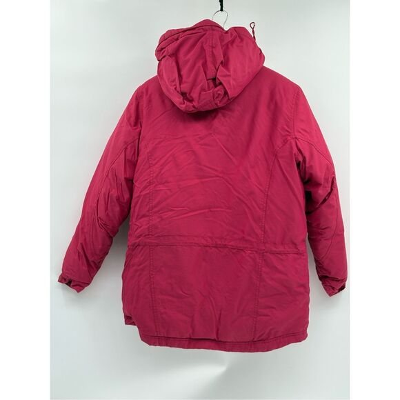 L.L. Bean Down Coat Women Small Pink Heavy Winter Hooded Parka‎ - Picture 3 of 11